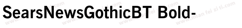 SearsNewsGothicBT Bold字体转换